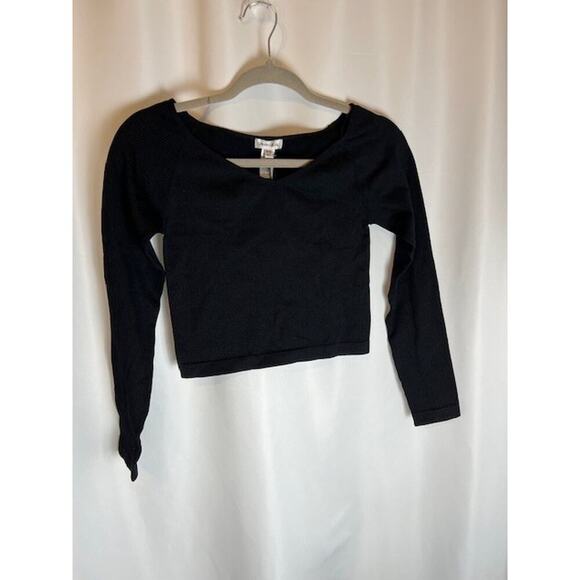 Urban Social Off The Shoulder Long Sleeve Top Black Size Small Boho - Picture 1 of 6